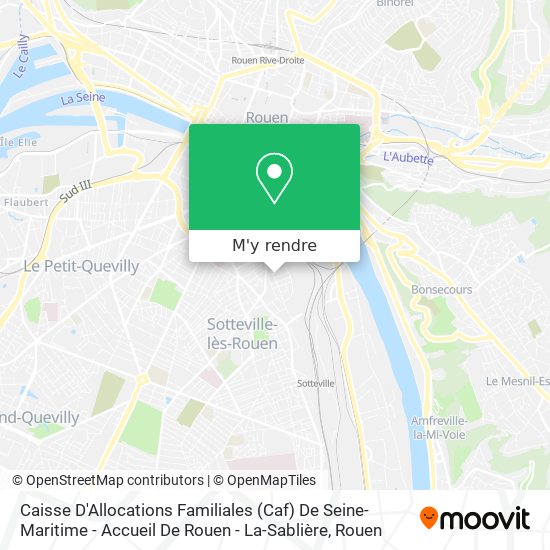 Caisse D'Allocations Familiales (Caf) De Seine-Maritime - Accueil De Rouen - La-Sablière plan