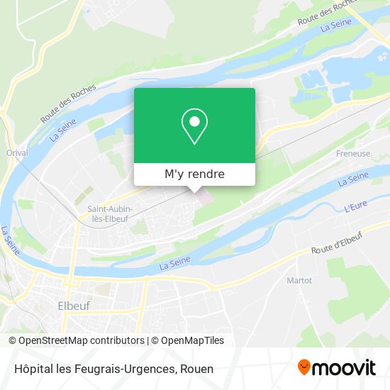 Hôpital les Feugrais-Urgences plan