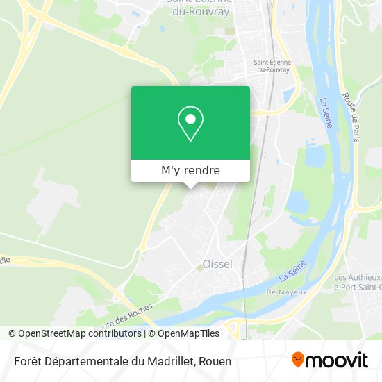 Forêt Départementale du Madrillet plan