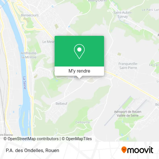 P.A. des Ondelles plan