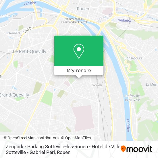 Zenpark - Parking Sotteville-lès-Rouen - Hôtel de Ville Sotteville - Gabriel Péri plan