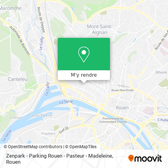 Zenpark - Parking Rouen - Pasteur - Madeleine plan