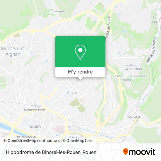 Hippodrome de Bihorel-les-Rouen plan