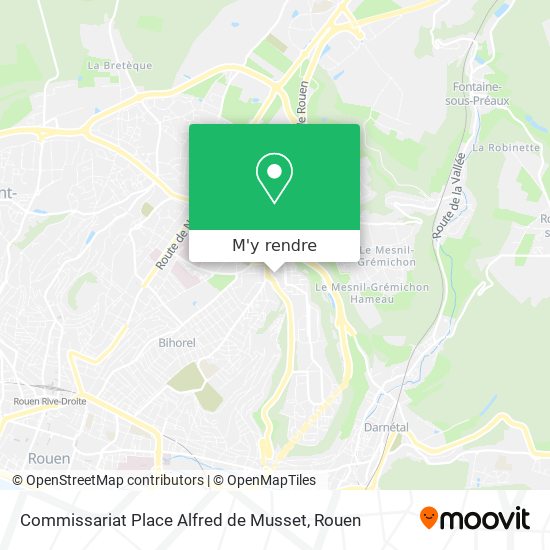 Commissariat Place Alfred de Musset plan