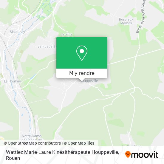 Wattiez Marie-Laure Kinésithérapeute Houppeville plan