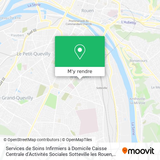 Services de Soins Infirmiers à Domicile Caisse Centrale d'Activités Sociales Sotteville les Rouen plan