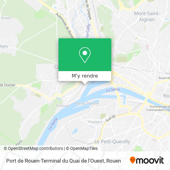 Port de Rouen-Terminal du Quai de l'Ouest plan
