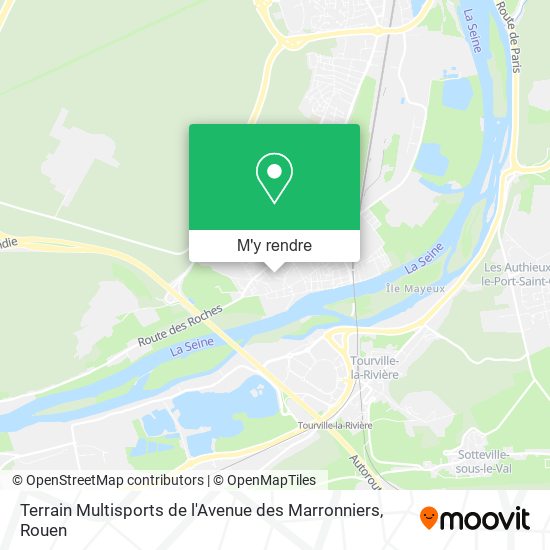 Terrain Multisports de l'Avenue des Marronniers plan