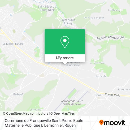 Commune de Franqueville Saint Pierre Ecole Maternelle Publique L Lemonnier plan