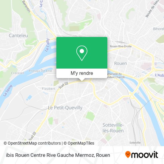 ibis Rouen Centre Rive Gauche Mermoz plan