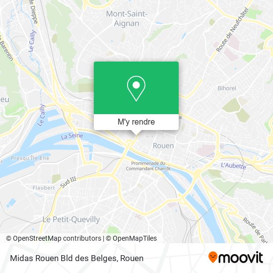 Midas Rouen Bld des Belges plan