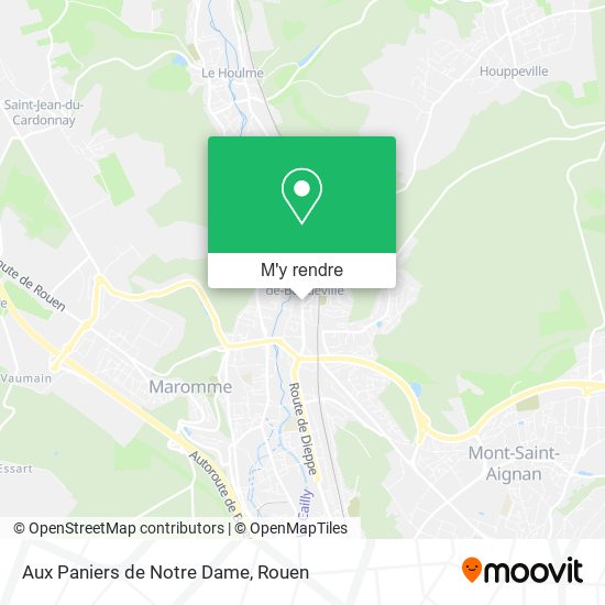 Aux Paniers de Notre Dame plan