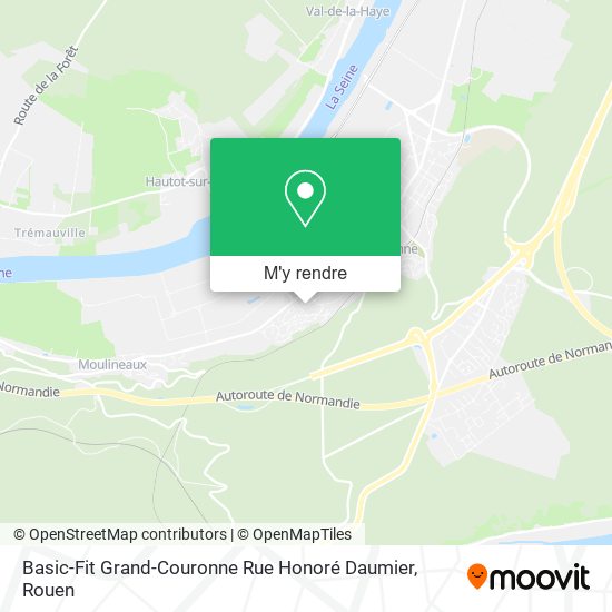 Basic-Fit Grand-Couronne Rue Honoré Daumier plan