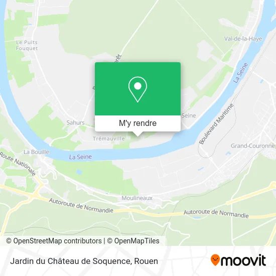 Jardin du Château de Soquence plan