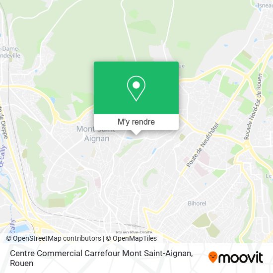 Centre Commercial Carrefour Mont Saint-Aignan plan
