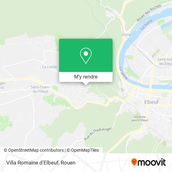 Villa Romaine d'Elbeuf plan