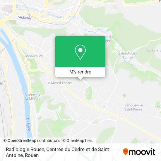 Radiologie Rouen, Centres du Cèdre et de Saint Antoine plan