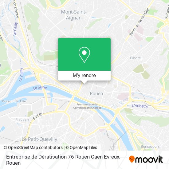 Entreprise de Dératisation 76 Rouen Caen Evreux plan