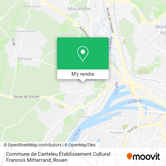 Commune de Canteleu Établissement Culturel Francois Mitterrand plan