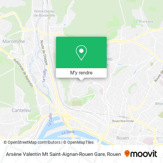 Arsène Valentin Mt Saint-Aignan-Rouen Gare plan