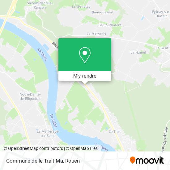 Commune de le Trait Ma plan