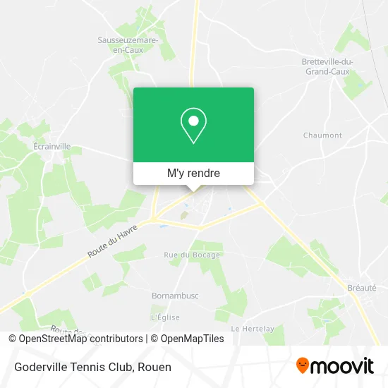 Goderville Tennis Club plan