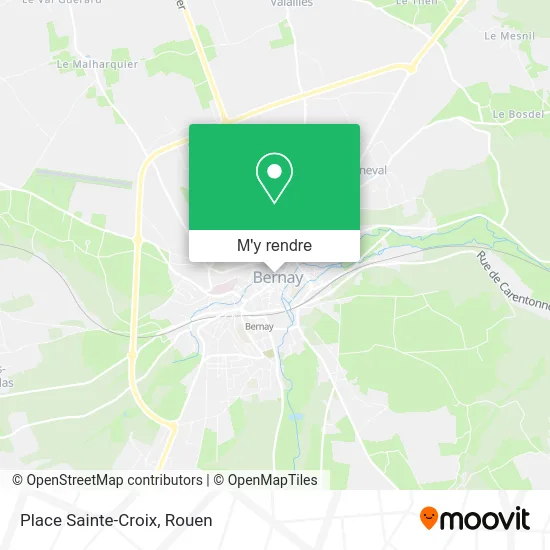 Place Sainte-Croix plan