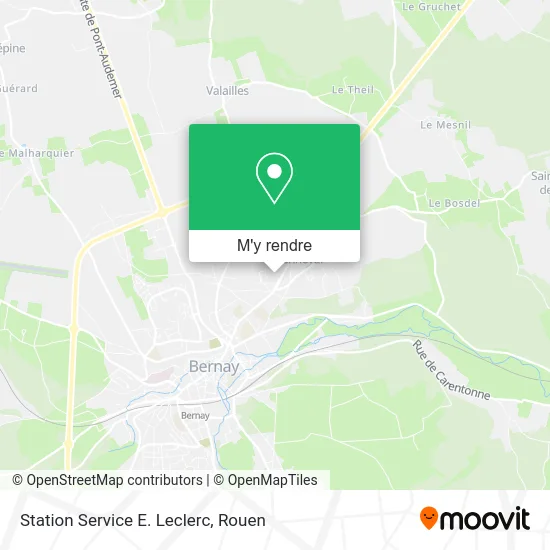 Station Service E. Leclerc plan