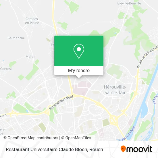 Restaurant Universitaire Claude Bloch plan