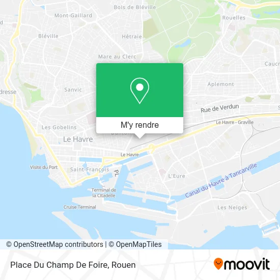 Place Du Champ De Foire plan