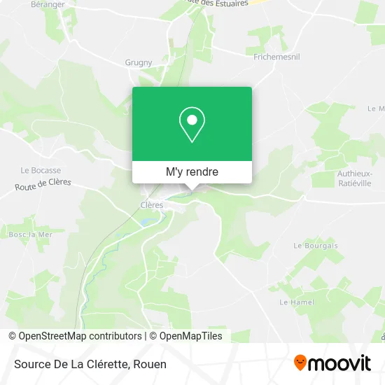 Source De La Clérette plan