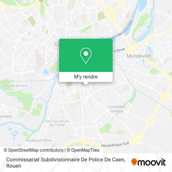 Commissariat Subdivisionnaire De Police De Caen plan