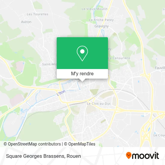 Square Georges Brassens plan