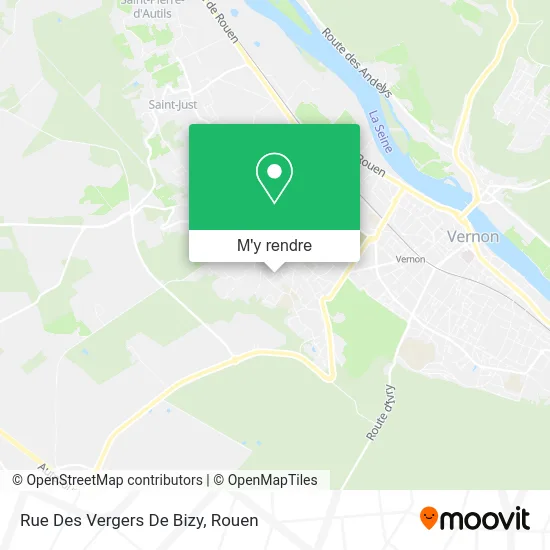 Rue Des Vergers De Bizy plan