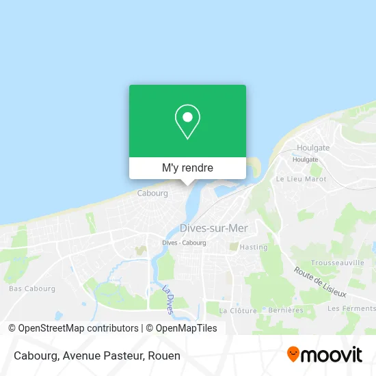 Cabourg, Avenue Pasteur plan