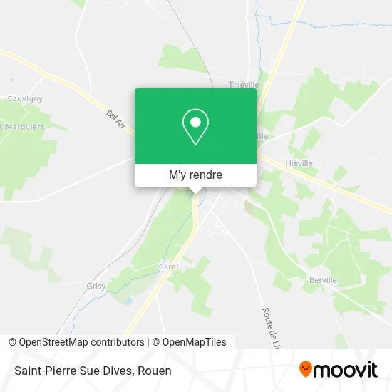 Saint-Pierre Sue Dives plan