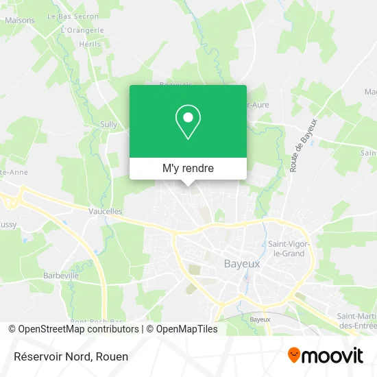 Réservoir Nord plan