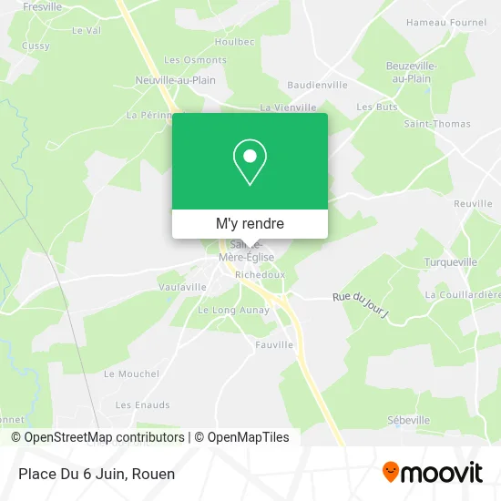 Place Du 6 Juin plan