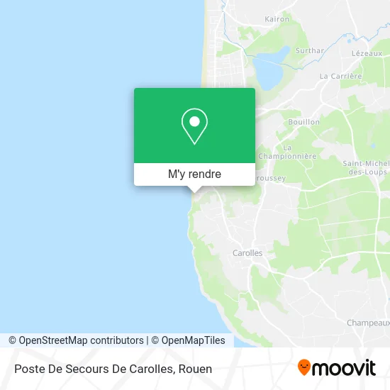 Poste De Secours De Carolles plan