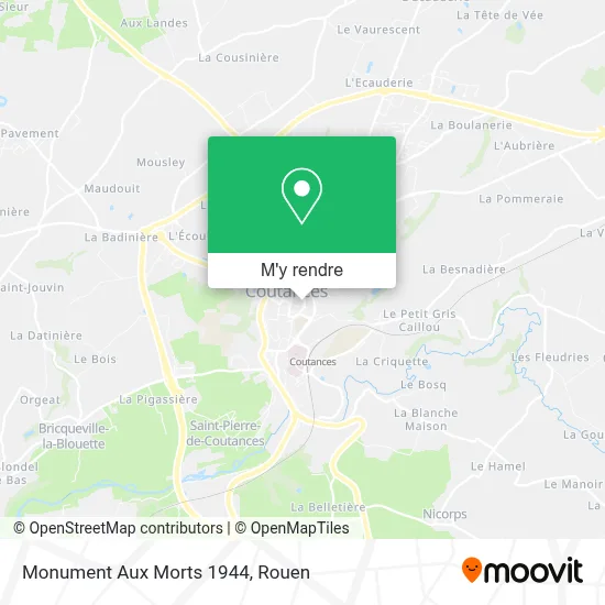 Monument Aux Morts 1944 plan
