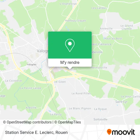 Station Service E. Leclerc plan