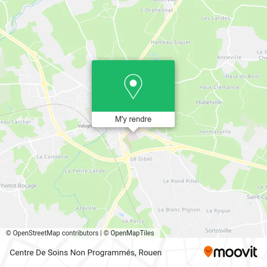 Centre De Soins Non Programmés plan