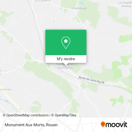 Monument Aux Morts plan