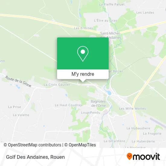 Golf Des Andaines plan
