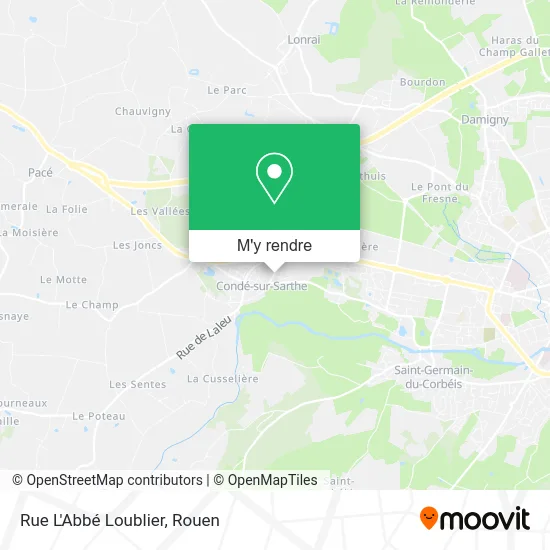 Rue L'Abbé Loublier plan