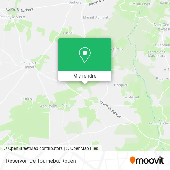 Réservoir De Tournebu plan