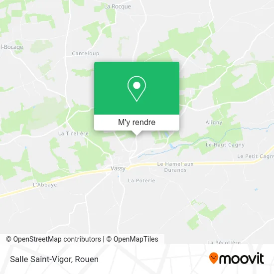 Salle Saint-Vigor plan