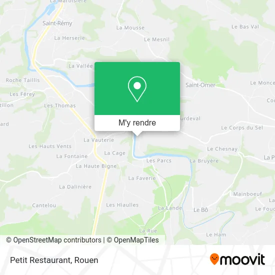 Petit Restaurant plan