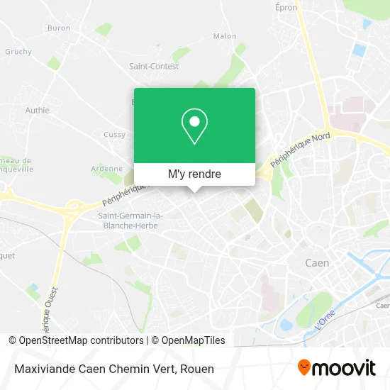 Maxiviande Caen Chemin Vert plan