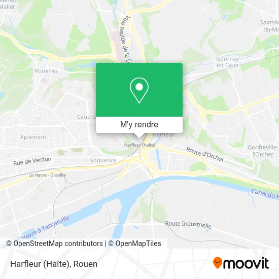 Harfleur (Halte) plan